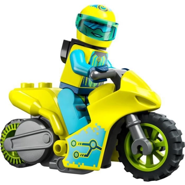 LEGO® City Stuntz 60358 Cyber Stunt motorcykel, leksaksfordon, barn 5 år, presentidé
