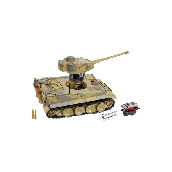 Model - COBI - Panzer VI Tiger I no '131' - 258 dele - Saml selv - Grå/Grøn Grågrön