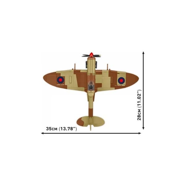 COBI 5764 - AVION SUPERMARINE SPITFIRE Mk. IXe - BYGGESÆT - BRUN