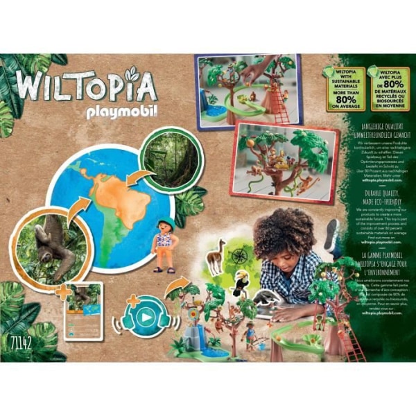 PLAYMOBIL - 71142 - Wiltopia - Tropical Jungle Playground Flerfärgad