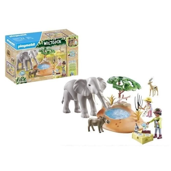 PLAYMOBIL 71294 Udforskere med savannedyr, Wiltopia, Med 1 elefant og dyr, Fra 4 år Flerfärgad