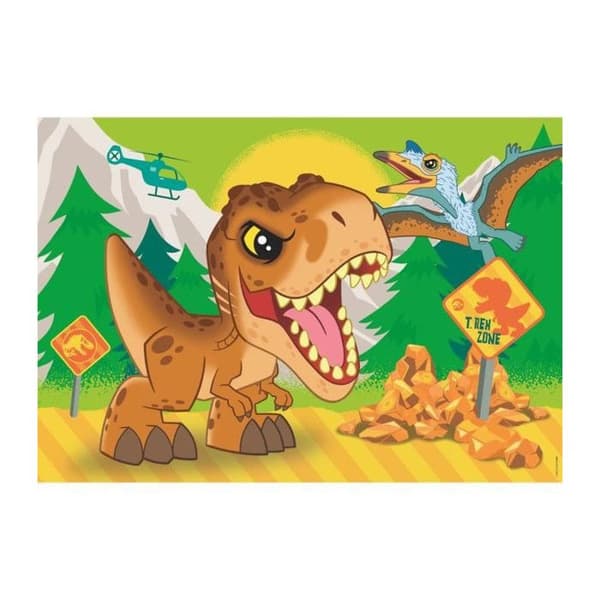 Clementoni palapeli super väri jurassic world, 2x20kpl.