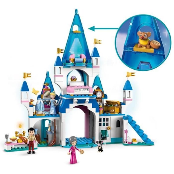 LEGO Disney Princess - Askepot og Prince Charming's Castle - Legetøj fra 5 år - 365 stykker Flerfärgad