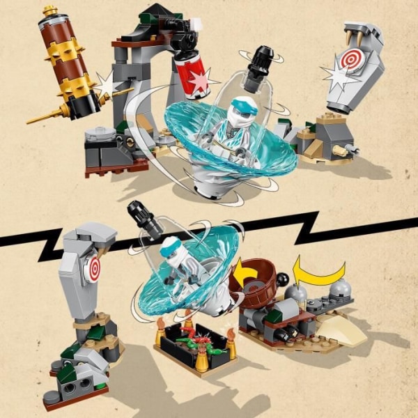 LEGO® 71764 Ninjago Ninja Træningscenter, Spinning Top Legetøj til børn med Zane & Jay minifigurer Flerfärgad