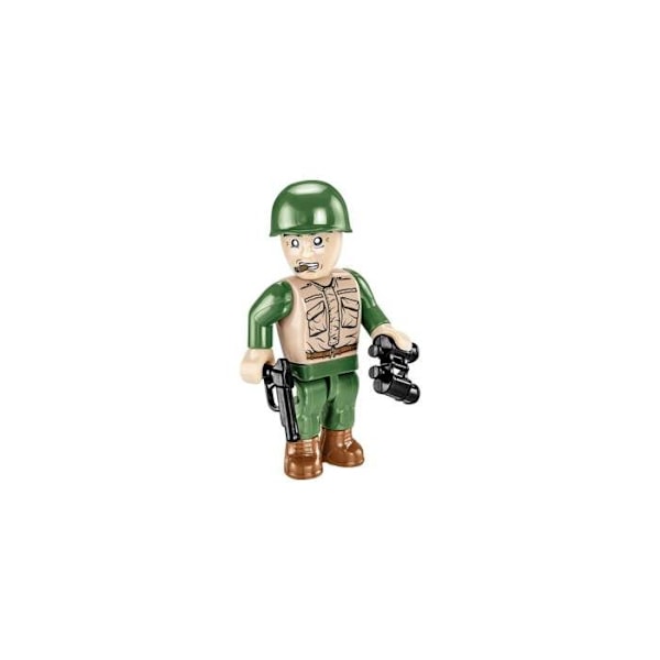 Byggespil - Vietnam War Tank M41A3 Walker Bulldog - 625 stykker - 2 Cobi figurer Grön