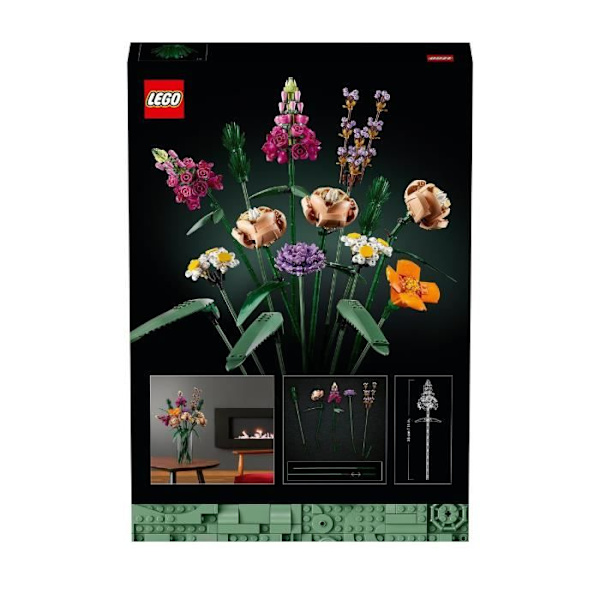 LEGO® 10280 Icons Bukett med blommor, konstgjorda blommor, botanisk samling, set för vuxna Beige