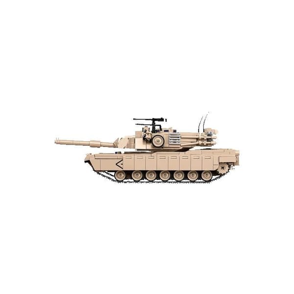 Byggesæt - COBI - M1A2 ABRAMS - Beige - 1,25 kg - At samle selv beige