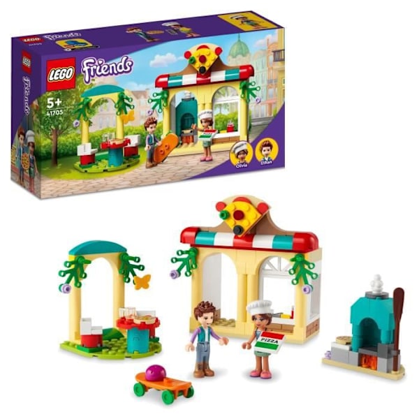 LEGO® 41705 Friends Heartlake City Pizzeria, Restaurant Building Legetøj til børn fra 5 år og opefter Flerfärgad