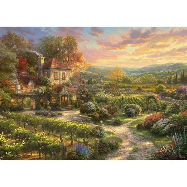 Puzzle 2000 kappaletta: Viinitarhoissa Multifarvet