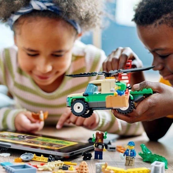 LEGO® City 60353 Räddningsuppdrag för vilda djur, interaktiv byggleksak Flerfärgad