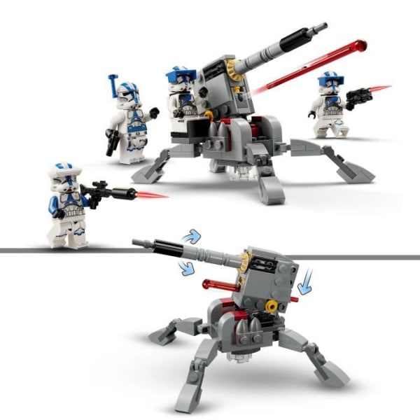 LEGO® Star Wars 75345 501st Legion Clone Troopers Battle Pack, leksak med kanon
