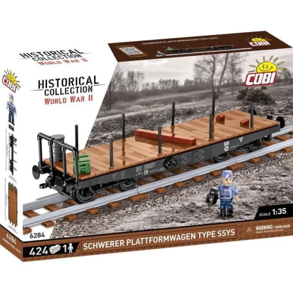 COBI 6284 - SCHWERER PLATTFORMWAGEN TYP SSYS WAGON