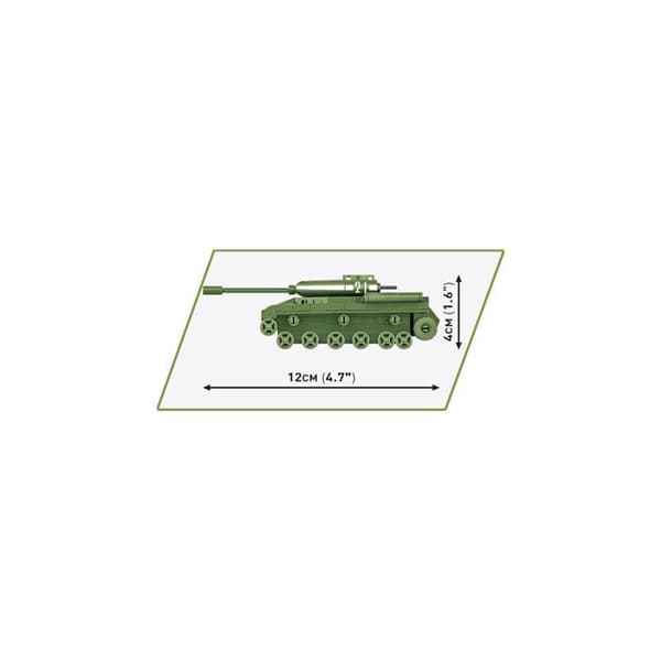 Maquette - COBI - IS-2 - 130 elementer - 1:72 - Grøn