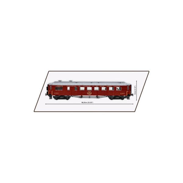 Rakennuslelu - COBI - 6289 - Compiègne Vaunu - 2001 osaa - 2 hahmoa - 1:35 brun