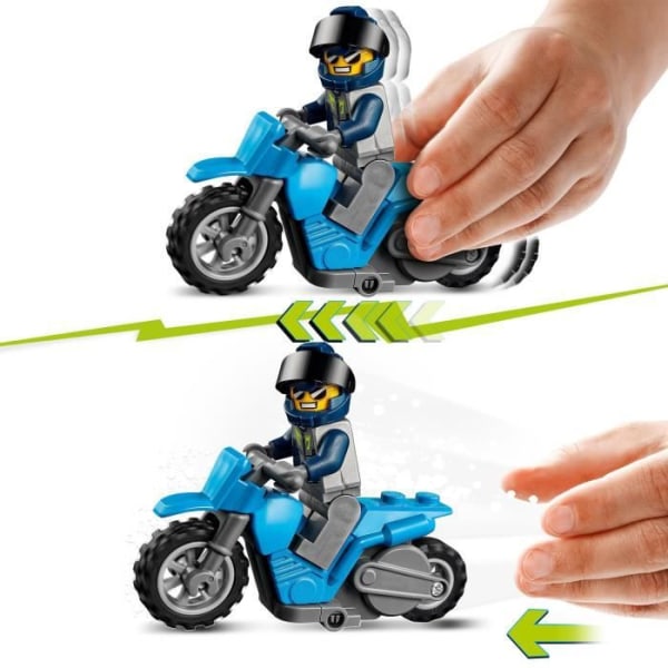 LEGO® 60299 City Stuntz Stuntshowen, Pull-Back-motorcyklar, Ring of Fire, Duke DeTain minifigur