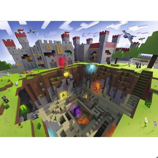 Palapeli 300 osaa XXL: Minecraft-leikkaus