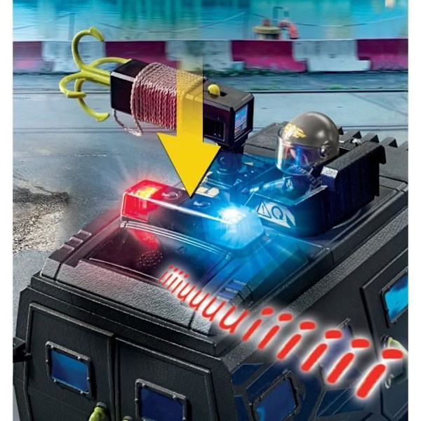PLAYMOBIL 71144 Erikoisjoukkojen interventioajoneuvo, Poliisit, City Action, Elite-yksikkö, 73 kpl, 5-vuotiaat ja sitä vanhemmat Flerfärgad