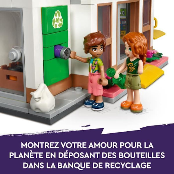 LEGO® Friends 41729 Økologisk købmand, supermarkedslegetøj, med lastbil og minidukker Vit