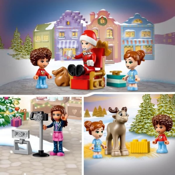 LEGO Friends 41706 Adventtikalenteri 2022, lelu ja minihahmot, joululahja lapsille Flerfärgad