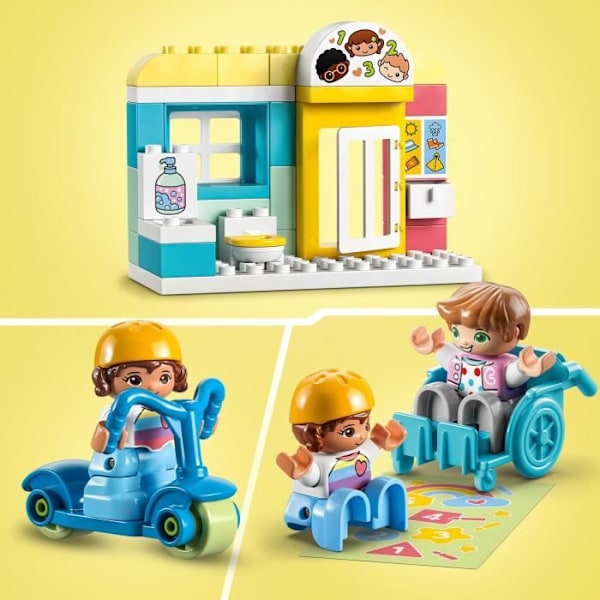 LEGO® DUPLO My Town 10992 Dagplejeliv, pædagogisk legetøj med 4 minifigurer Flerfärgad