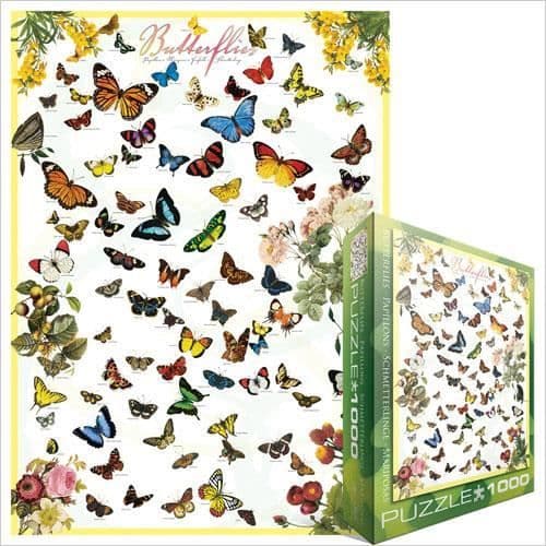 Puzzle Eurographics 1000 brikker - Sommerfugle