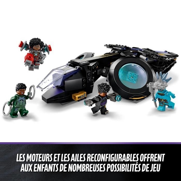 LEGO Marvel 76211 Shuri's Sunbird, Legetøjsskib, Black Panther Minifigurer, Superhelt Flerfärgad