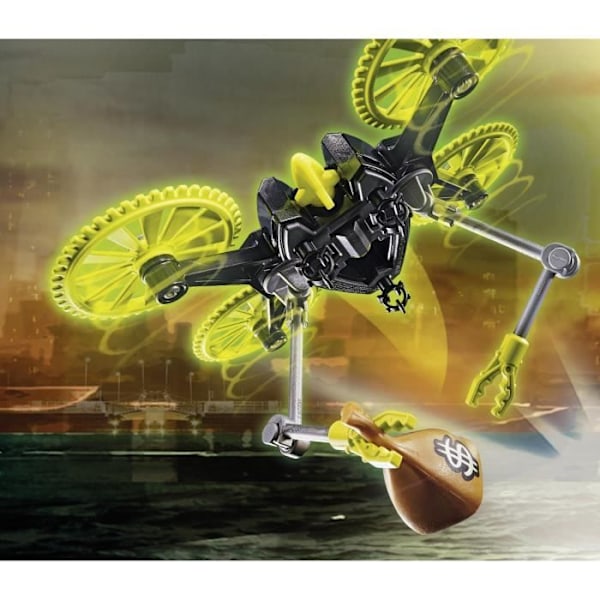 PLAYMOBIL - 70780 - Poliisin suihkukone ja drone - Monivärinen - Sininen - Playmobil City Action Flerfärgad