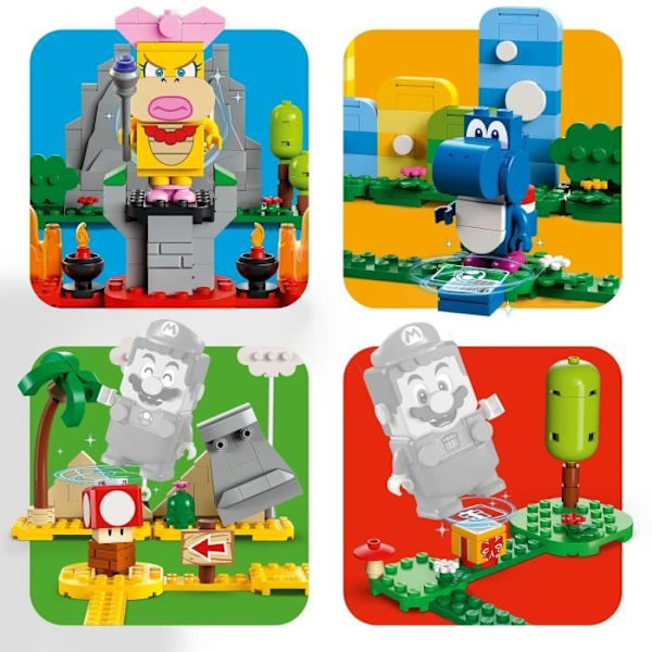 LEGO® Super Mario 71418 Den kreativa verktygslådan, leksak för barn i åldrarna 6, med minifigurer Flerfärgad