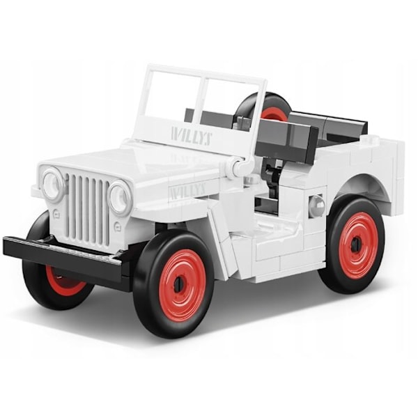 COBI 24518 JEEP WILLYS CJ-2A Vit version 111 CL. Hvid