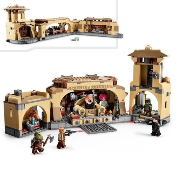 LEGO® 75326 Star Wars Boba Fetts tronrum, byggbar leksak för barn över 9 år, med Jabbas palats