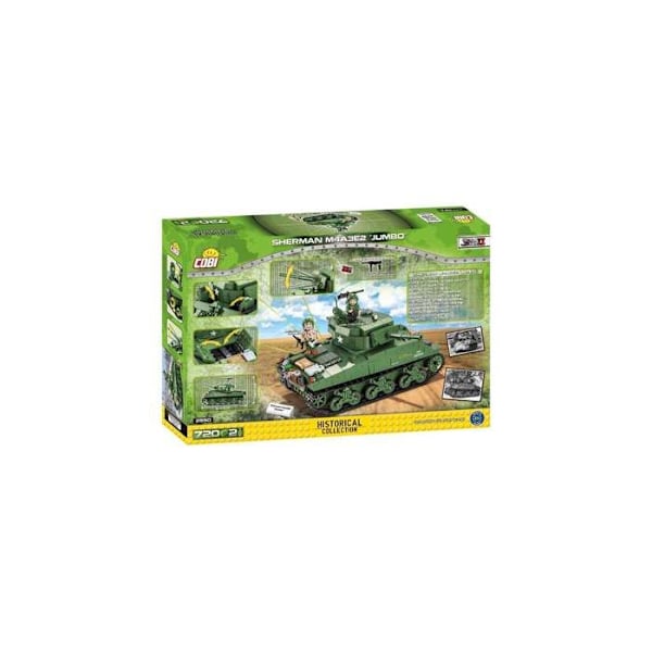 Byggespil - Cobi 2550 - Sherman M4A3E2 "Jumbo" Grön