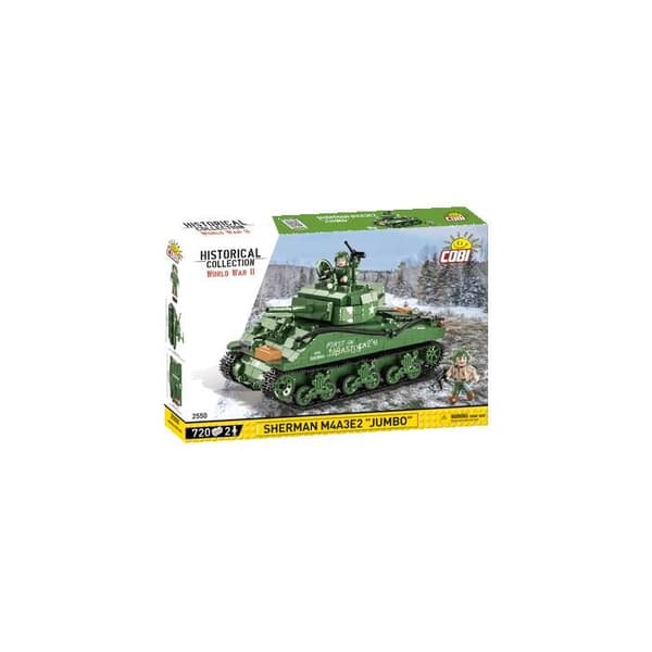 Rakennuspelit - Cobi 2550 - Sherman M4A3E2 "Jumbo" Grön