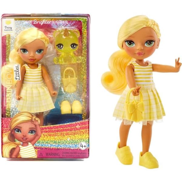 Rainbow High Littles - 15cm dukke + kæledyr - Gul - Fra 4 år Gul