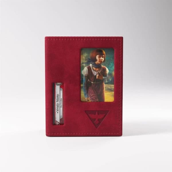 Kortspil - AC-DÉCO - Deck book Guardian - Rød - Velour - Opbevaring af kort til Horror i Arkham Röd