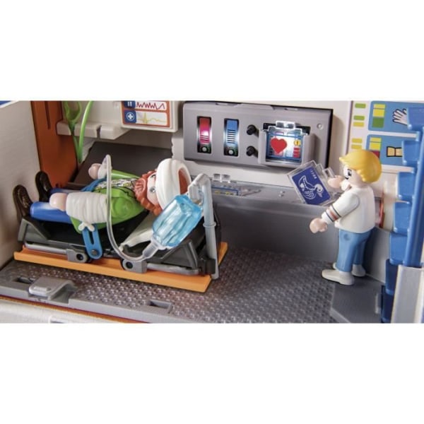 PLAYMOBIL - 70913 - DUCK ON CALL - Ambulanssi lääketieteellisillä laitteilla sekä ääni- ja valotehosteilla