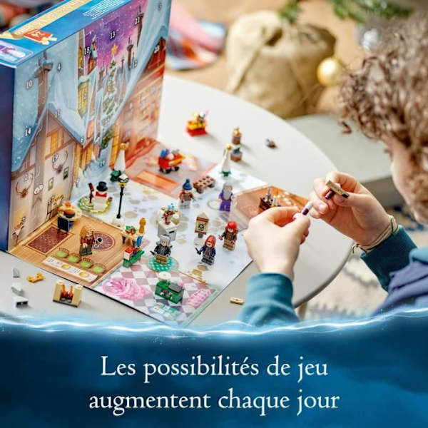 LEGO® Harry Potter 76418 Adventskalenderen 2023 med 24 gaver inklusive 6 Hogsmeade Village-minifigurer, julegave Flerfärgad