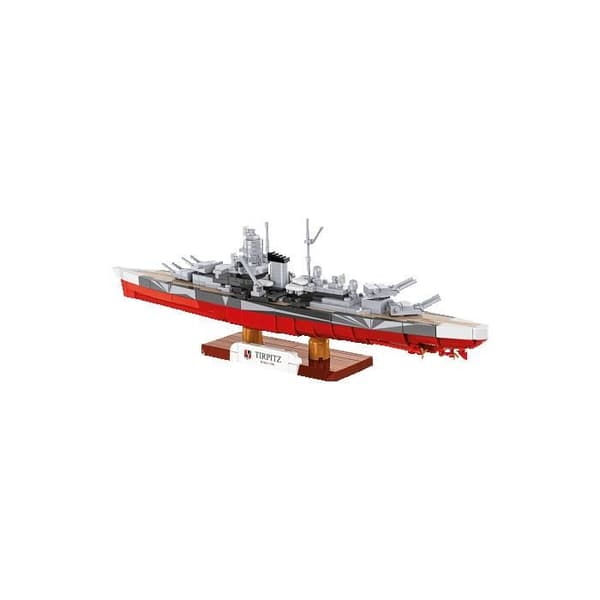 COBI 4853 - SLAGSKIB TIRPITZ - BYGGEKASSEN - RØD OG GRÅ