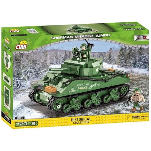 Rakennuspelit - Cobi 2550 - Sherman M4A3E2 "Jumbo" Grön