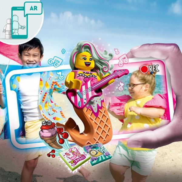 LEGO® 43102 VIDIYO™ Candy Mermaid BeatBox Music Video Maker, musiklegetøj med havfrue, Augmented Reality Set-app Aqua