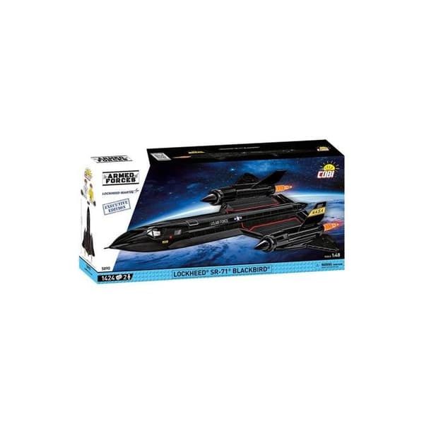 Rakennussarja - COBI - LOCKHEED SR-71 BLACKBIRD - Musta - Kootava - Aikuisille Svart