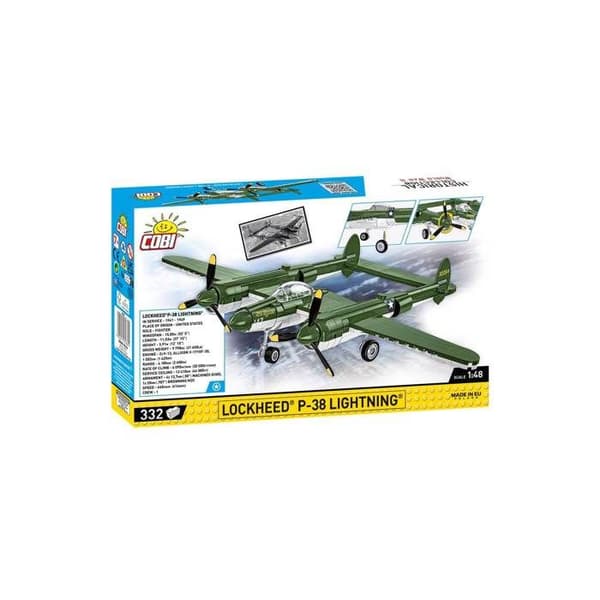 Maquette - COBI - Lockheed P-38 Lightning - 332 elementer - At samle selv - Blandet