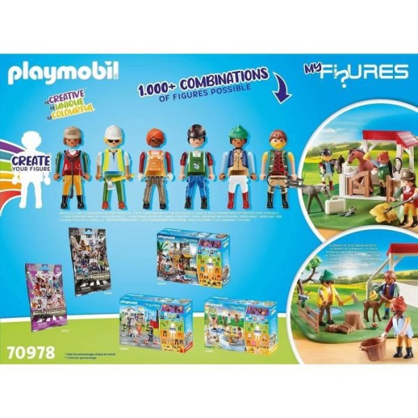 PLAYMOBIL - 70978 - Figuurini: Horse Ranch - Figuurit - Yhdistä Animals & Nature -hahmosi Flerfärgad