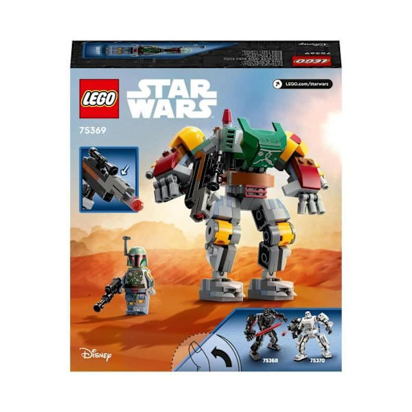 LEGO® Star Wars 75369 Boba Fett Robot, Bygbar Figur med Stud Blaster og Jetpack Flerfärgad