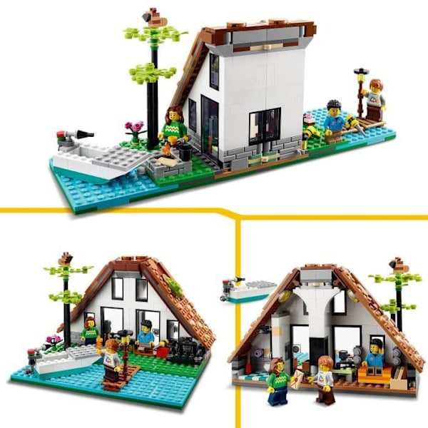 LEGO® Creator 3-i-1 31139 Velkomsthuset, modelsæt med 3 forskellige huse og minifigurer Flerfärgad