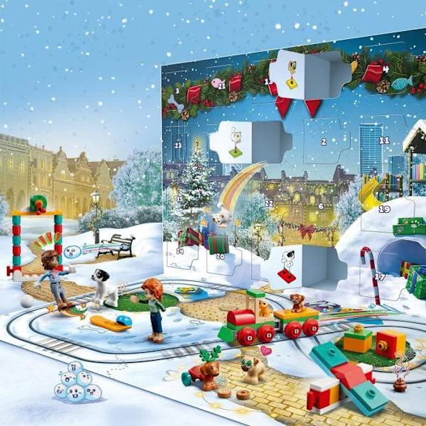 LEGO® Friends - Adventskalender 2023 - 24 presenter inklusive 8 djurfigurer - Julklapp Flerfärgad