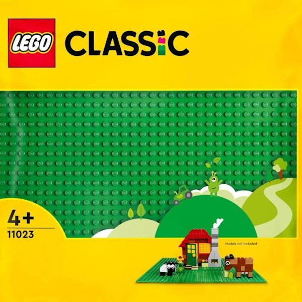 LEGO® 11023 Classic Den gröna byggplattan 32x32, bas för byggnad, montering och display Grön