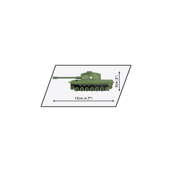Maquette - COBI - PATTON M48 - 127 elementer - 1:72 - Grøn
