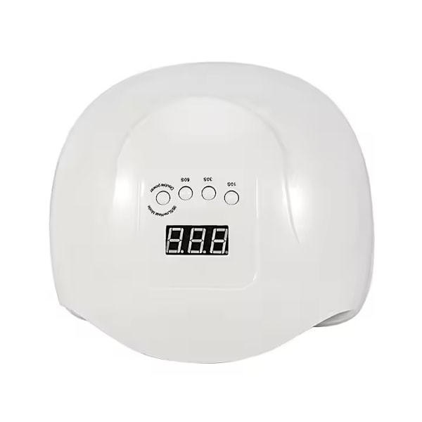 54W UV/LED-kynsilamppu 10s/30s/60s/99s ajastimella White Vit