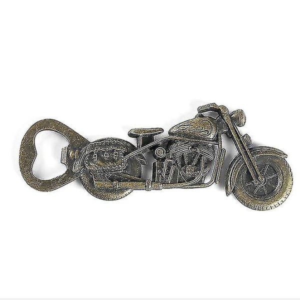 Bronse vintage motorsykkel flaskeåpner, julegaver strømpestoppere CMK