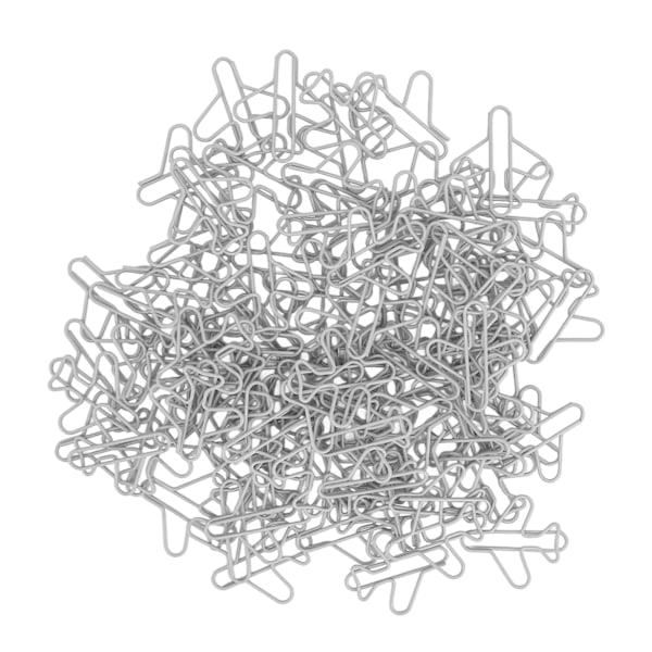 Små flyformede papirklips - søte papirklips for kontor, skole og hjemmeorganisering i sølv